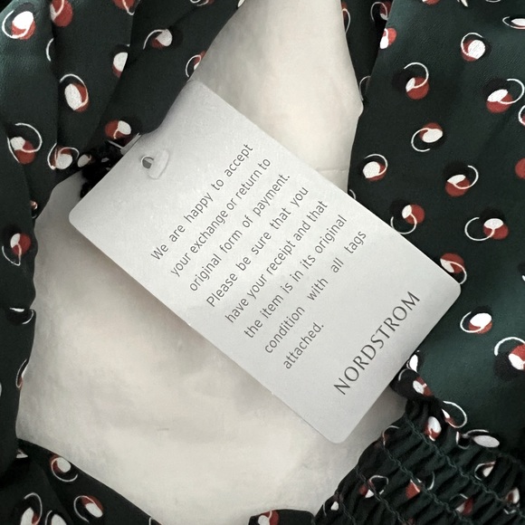 Long Sleeve Dark Green Max Studio Wrap Dress - Picture 1 of 3